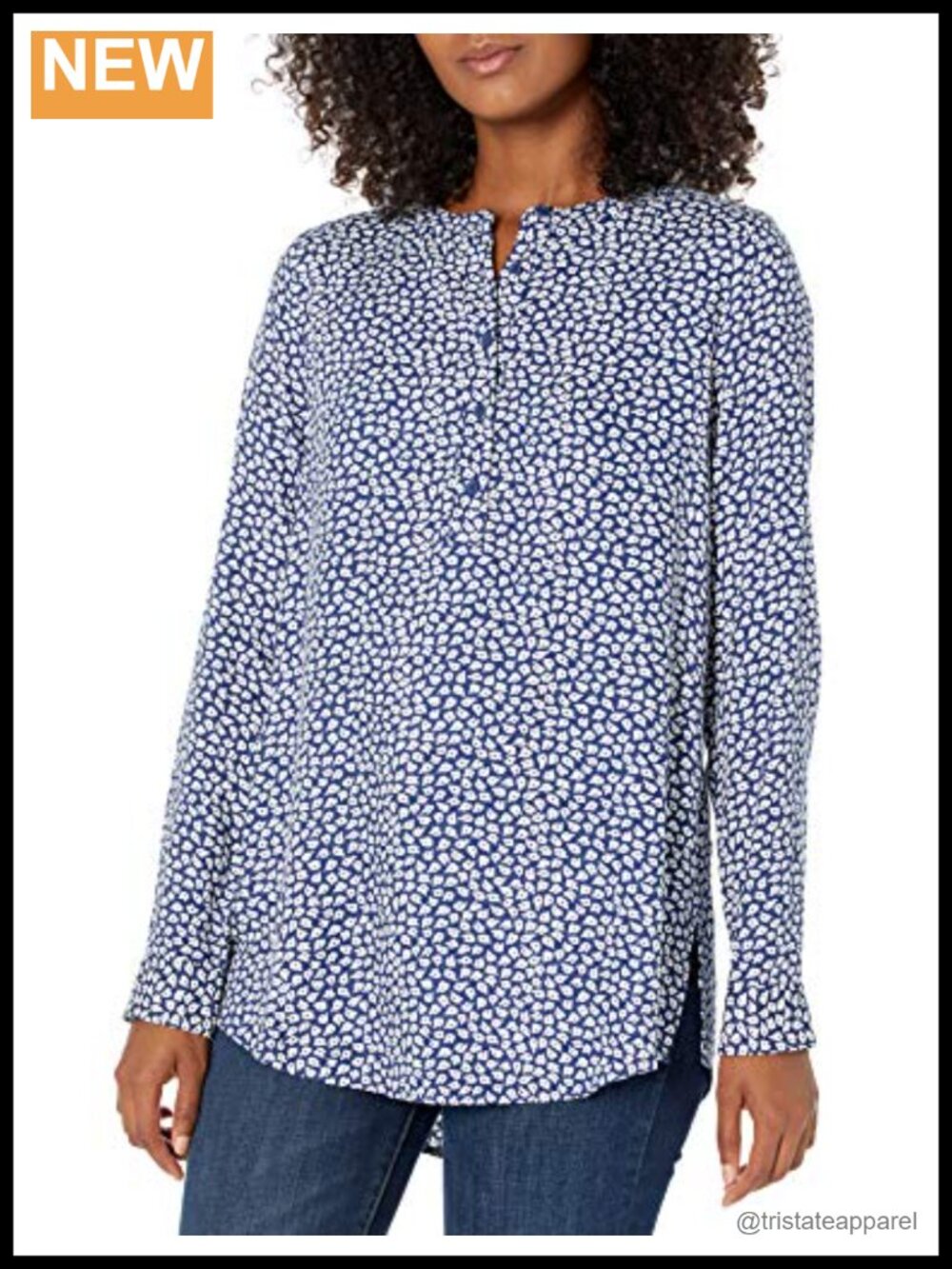 Women's Long Sleeve Popover Blouse Collared Business Casual Work Shirt